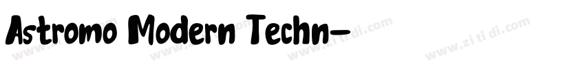 Astromo Modern Techn字体转换